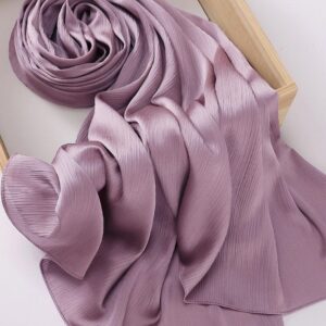 Crinkle silk hijabs