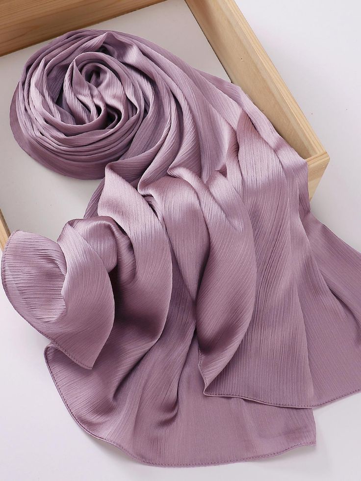 Crinkle silk hijabs