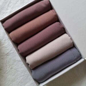 5 Georgette Hijabs Bundle